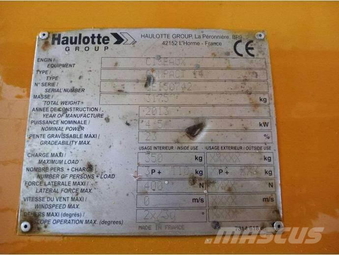Haulotte COMPACT 14 Plataformas tijera
