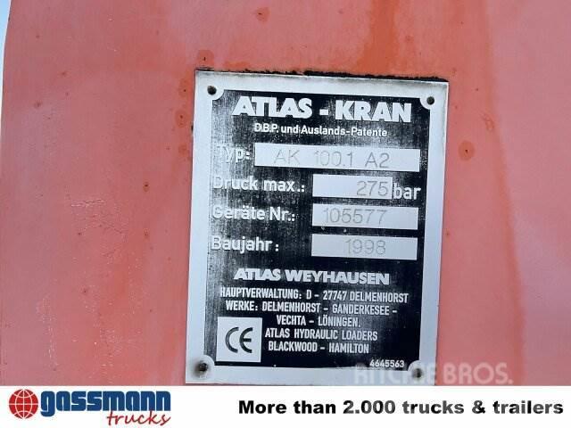 MAN 14.224 LAC 4x4 BB mit Kran Atlas 100.1 Camiones plataforma