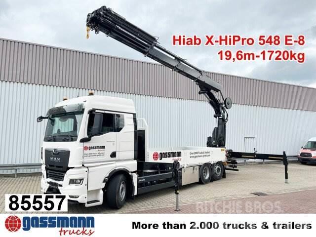 MAN TGX 26.510 6x2-4 LL, Heckkran Hiab X-HiPro 548 Camiones plataforma