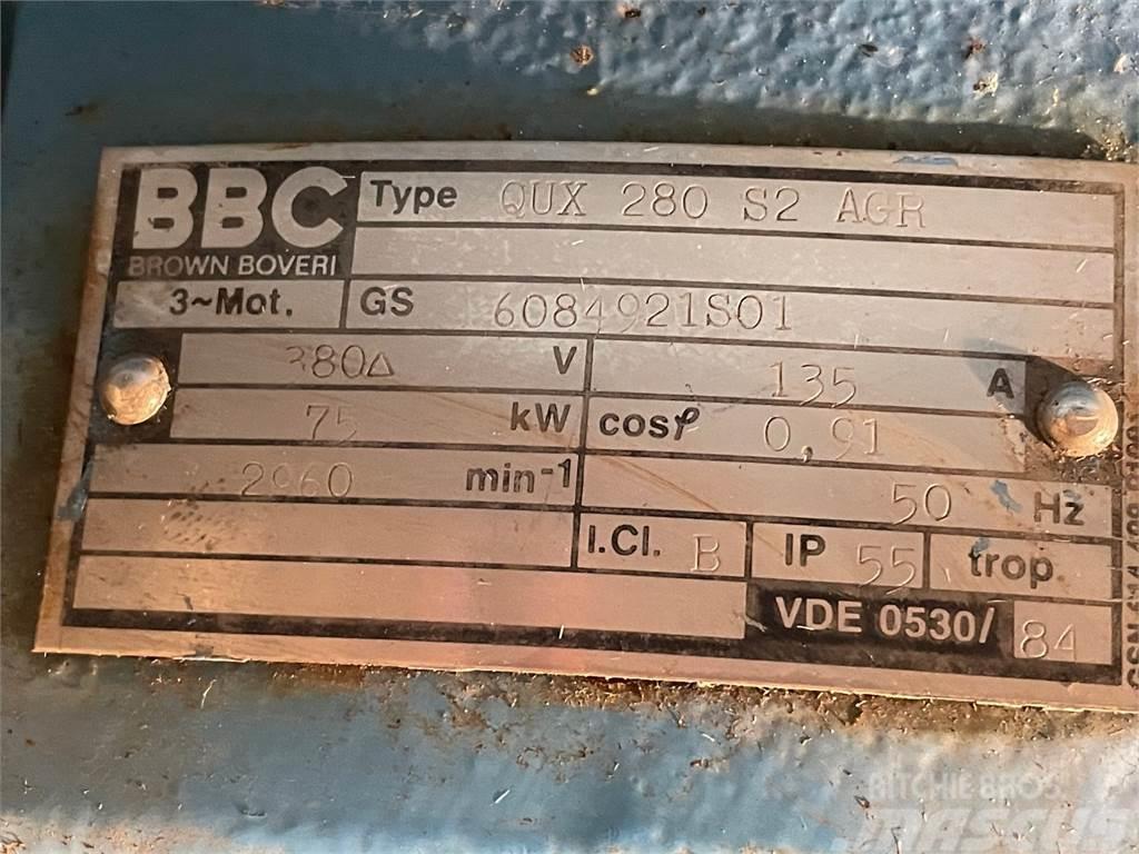  75 kw BBC Type QUX 280 S2 AGR E-motor Motores
