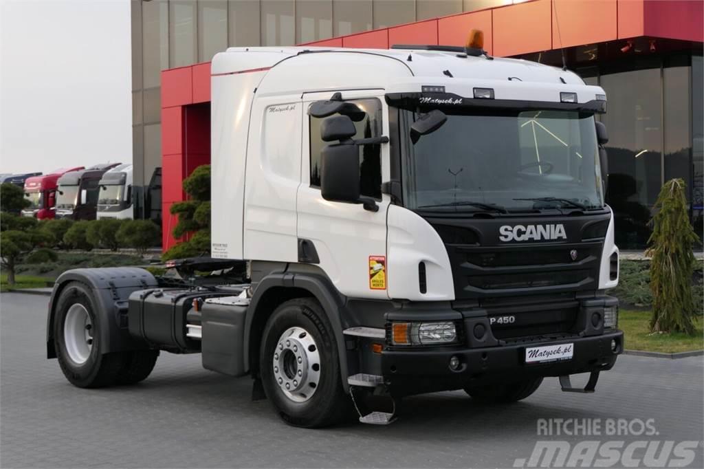 Scania P 450 / RETARDER / HYDRAULIKA / NISKA KABINA / WAG Cabezas tractoras