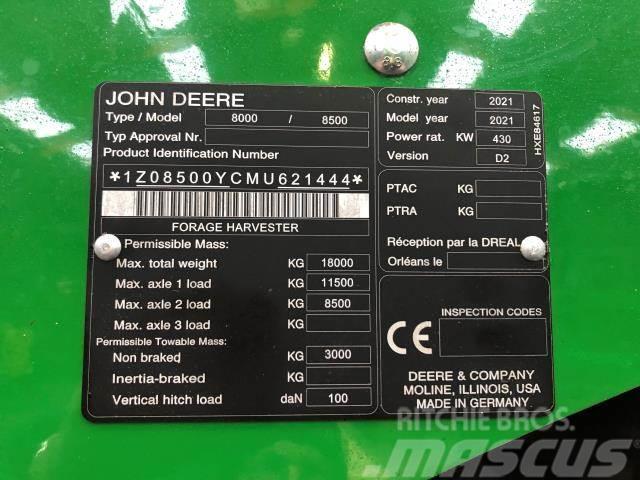 John Deere 8500 Cosechadoras de forraje