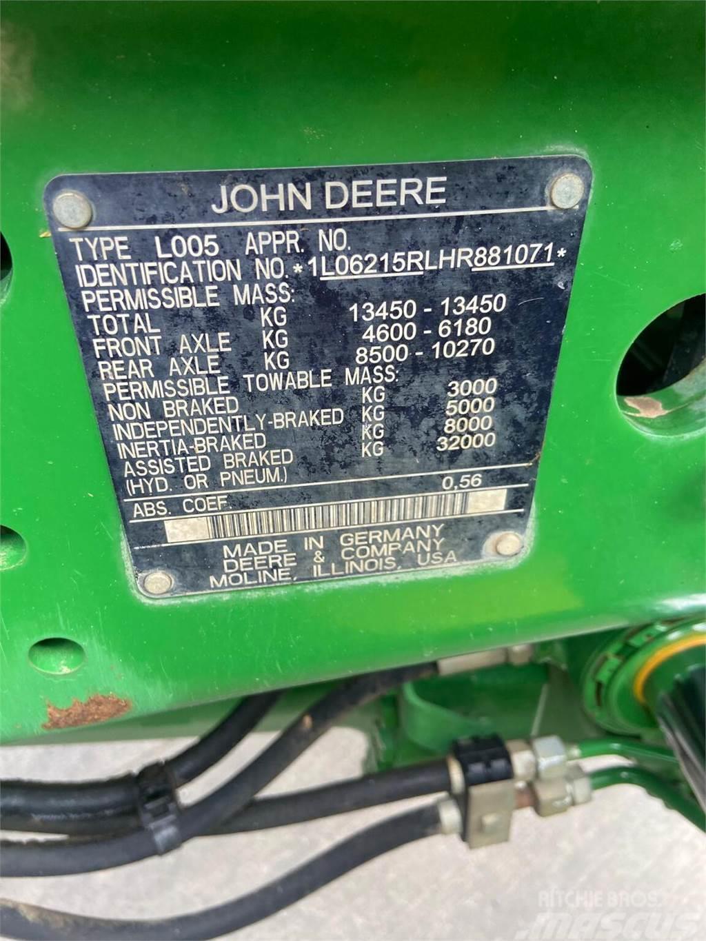 John Deere 6215R Tractores