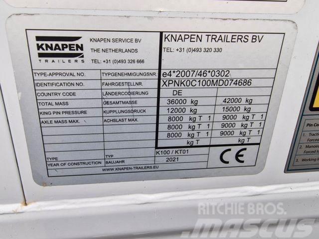 Knapen Walkingfloor 92m3 Floor 10 mm 2021 year Semirremolques con carrocería de caja