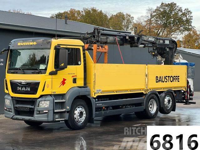 MAN TGS 26.400 EU6 HLK Kran Austauschmotor ! Flatbed / Dropside trucks