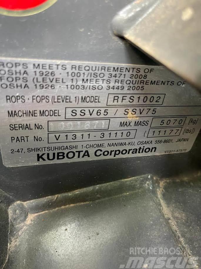 Kubota SSV65 Minicargadoras