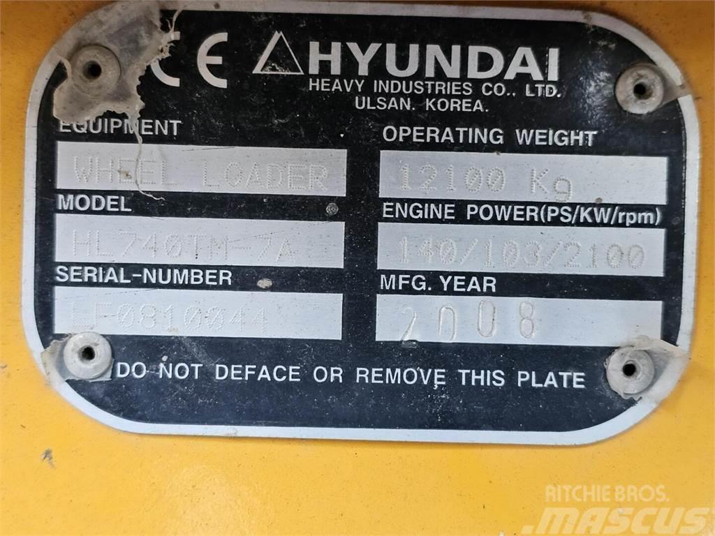 Hyundai HL 740 TM 7A Cargadoras sobre ruedas