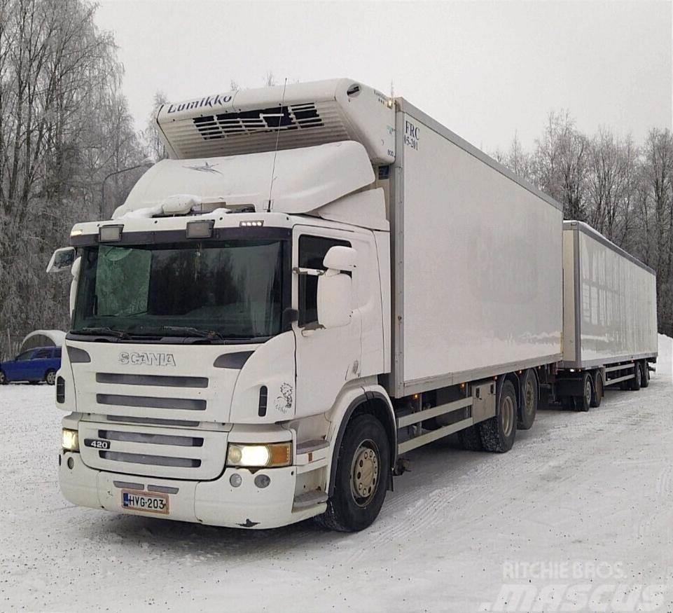 Scania P420 kylmäkoriyhdistelmä 6x2 Isotermos y frigoríficos