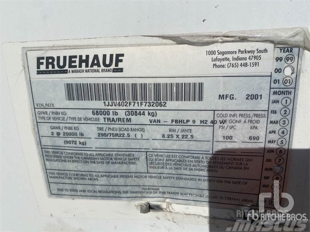 Fruehauf 40 ft x 102 in T/A Semirremolques con carrocería de caja