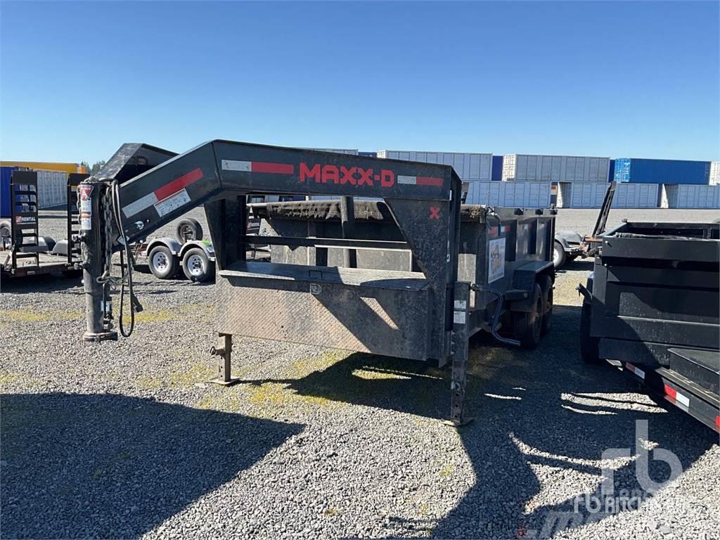  MAXX D 14 ft T/A Gooseneck Dump Remolques para transporte de vehículos