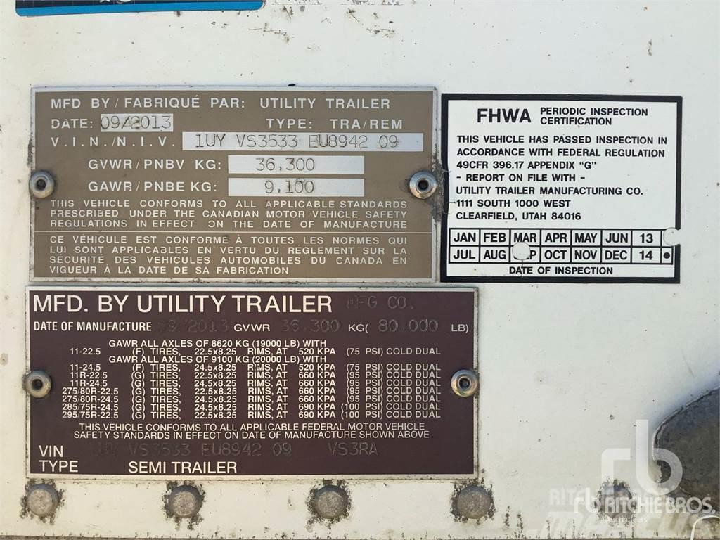 Utility 53 ft x 102 in Tri/A Semirremolques con carrocería de caja