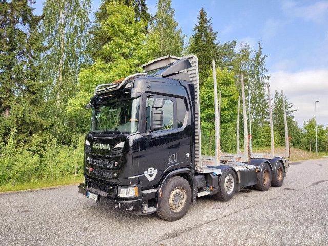 Scania R 730 B8x4NB, Korko 1,99% Transporte de madera