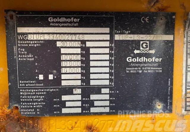 Goldhofer TUP-L3-22/80 Góndola de cama rebajada