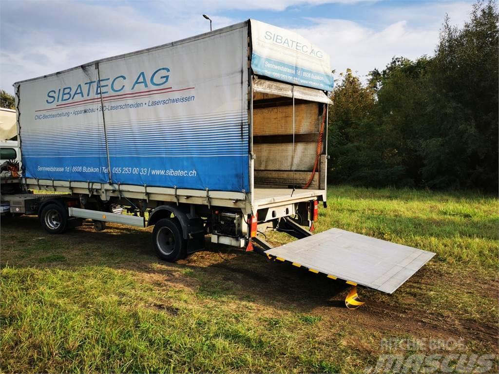  Krapf BE Trailer Pritsche+Plane + LBW AHT1000 kg - Semirremolques para transporte de vehículos