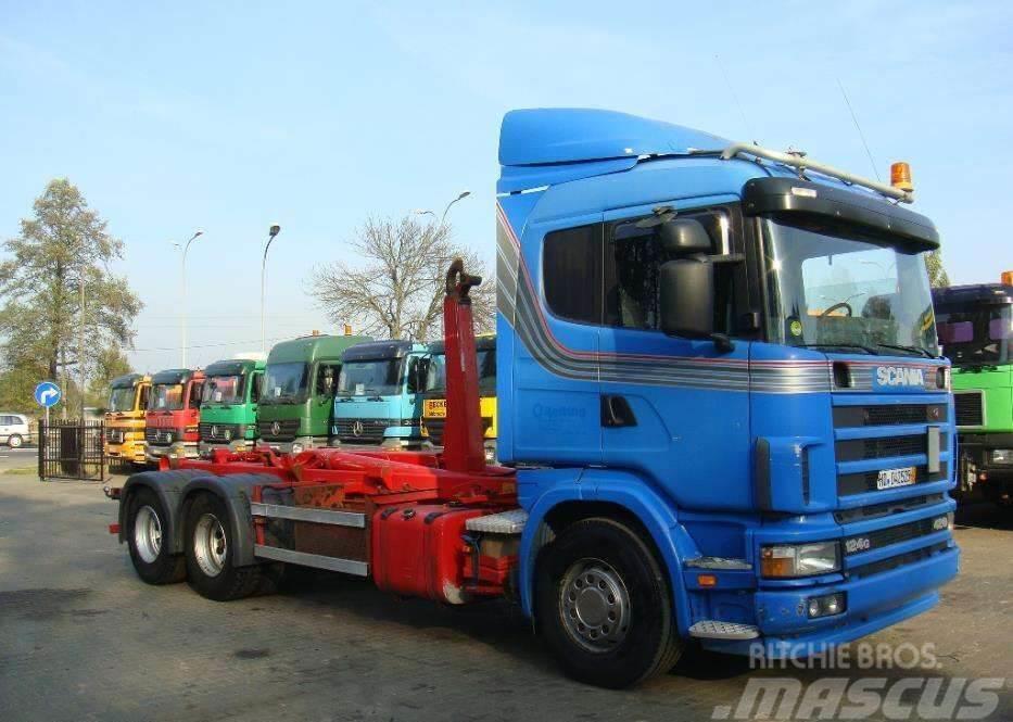 Scania 124G420 6X2 HAKOWIEC Camiones polibrazo