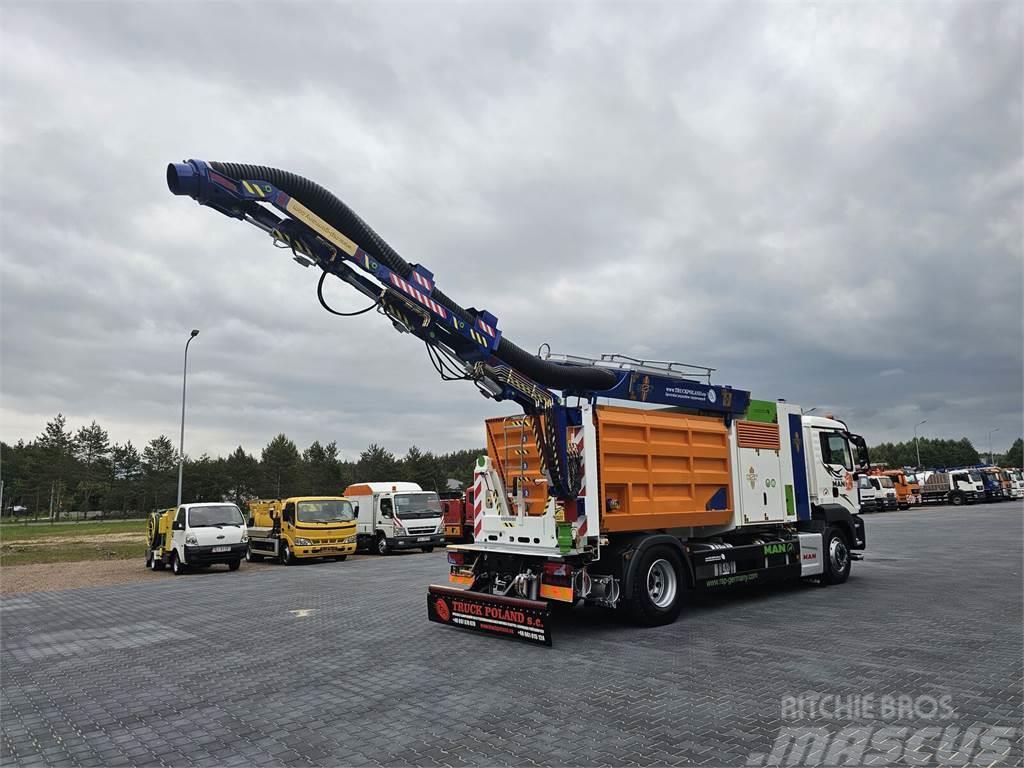 MAN RSP ESE 18/4-KM Saugbagger vacuum cleaner excavato Camiones aspiradores/combi