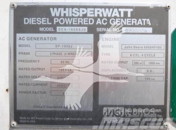 MultiQuip WHISPERWATT DCA180SSJU Generadores de gas