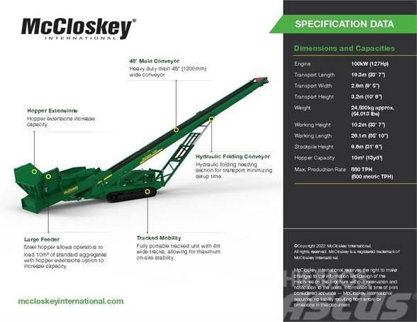 McCloskey RF80 Cintas transportadoras