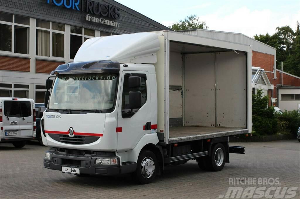 Renault Midlum Koffer 4,1m seitliches Rolltor + Tür Camiones caja cerrada