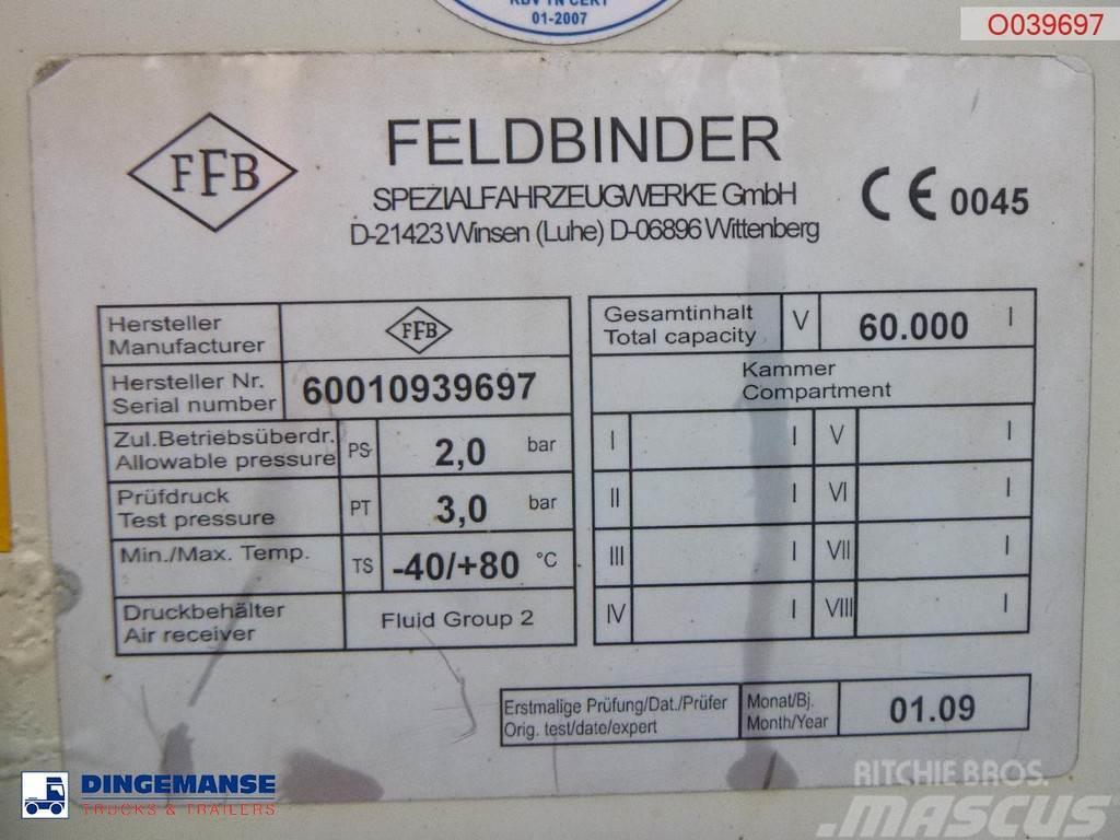 Feldbinder Powder tank alu 60 m3 (tipping) Semirremolques bañera