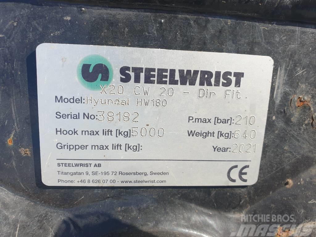 Steelwrist Tiltrotator X20 CW20 HW180 Volteadoras