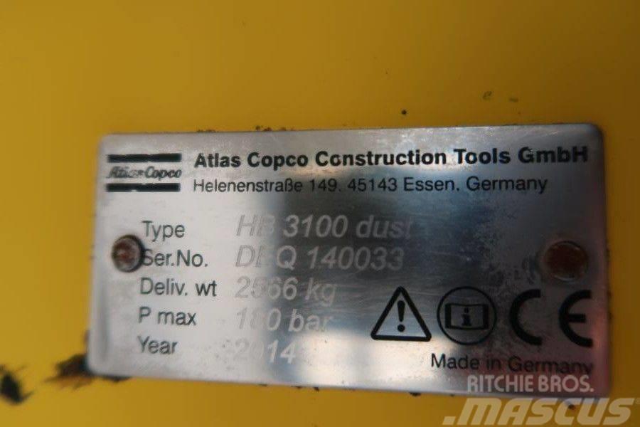 Atlas Copco HB3100 DUST Epiroc Martillos hidráulicos