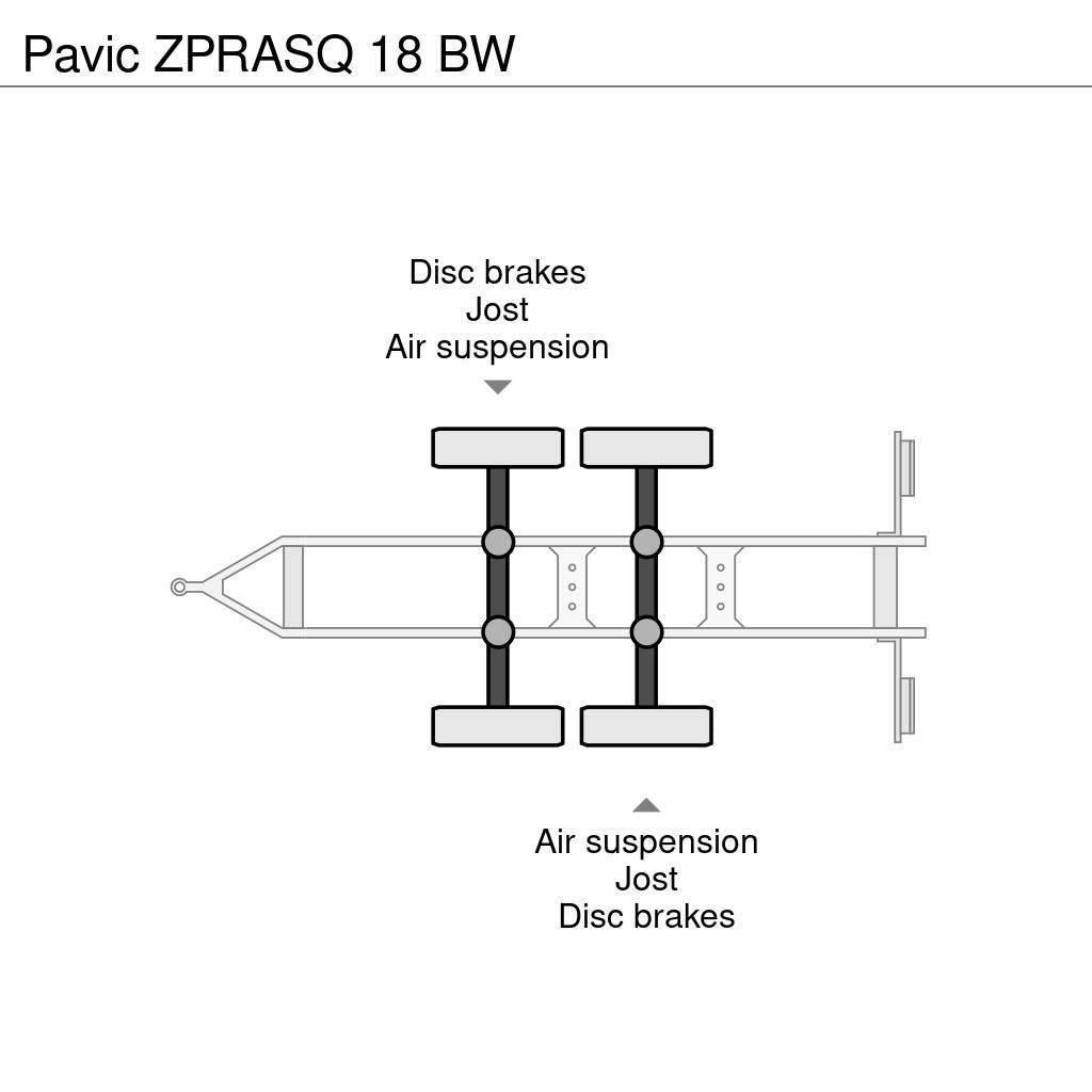  Pavic ZPRASQ 18 BW Plataforma plana/laterales abatibles