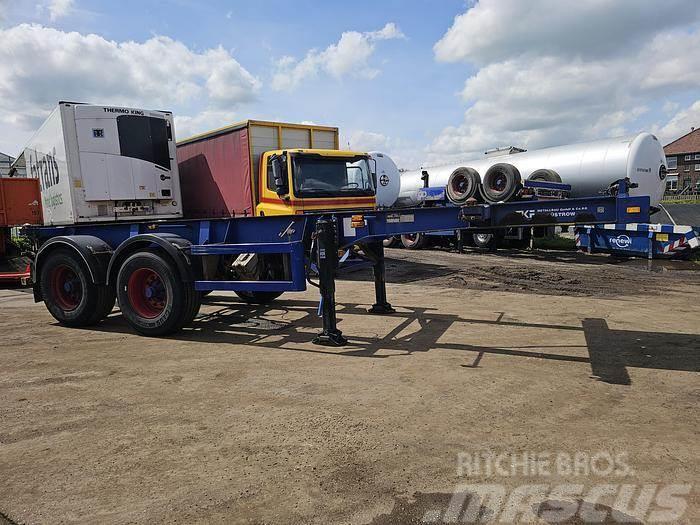  MKF Metallbau 20 FT Container chassis | steel susp Semirremolques portacontenedores