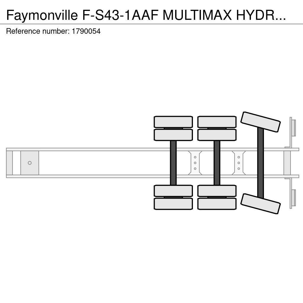 Faymonville F-S43-1AAF MULTIMAX HYDRAULIC ADJUSTABLE BED SEMI Semirremolques de góndola rebajada