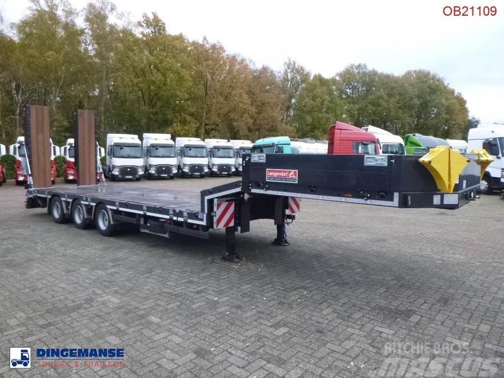 Langendorf 3-axle semi-lowbed trailer 48T ext. 13.5 m + ramps Semirremolques de góndola rebajada