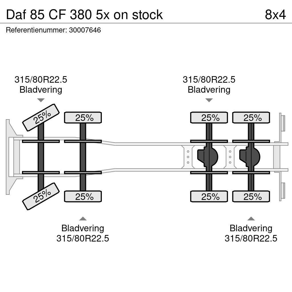 DAF 85 CF 380 5x on stock Camiones aspiradores/combi