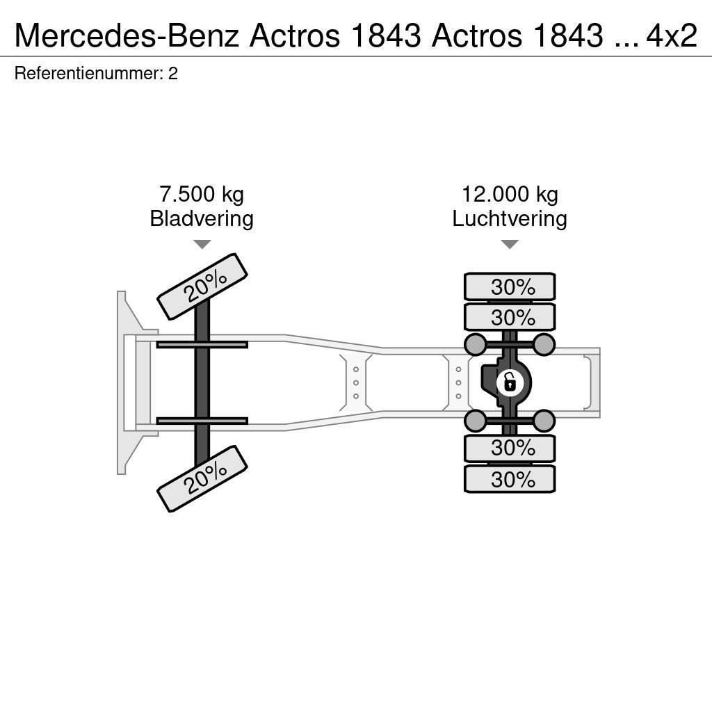 Mercedes-Benz Actros 1843 Actros 1843 ADR 4x2 RETARDER Cabezas tractoras