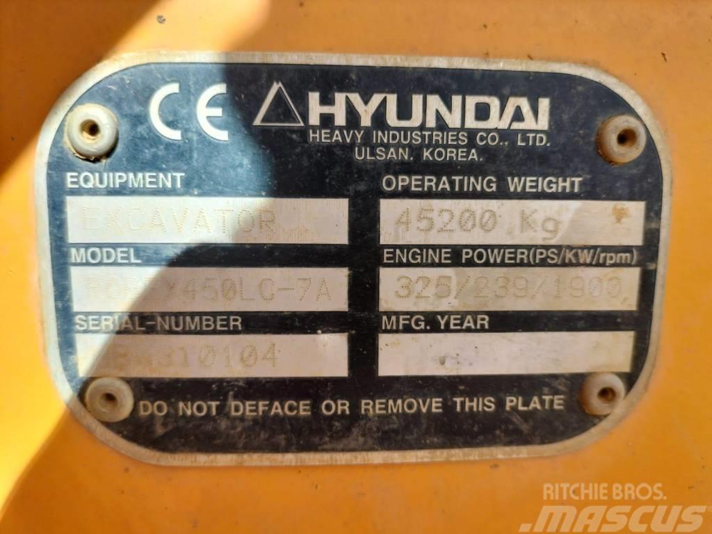 Hyundai Robex 450 LC-7 A Retrocargadoras