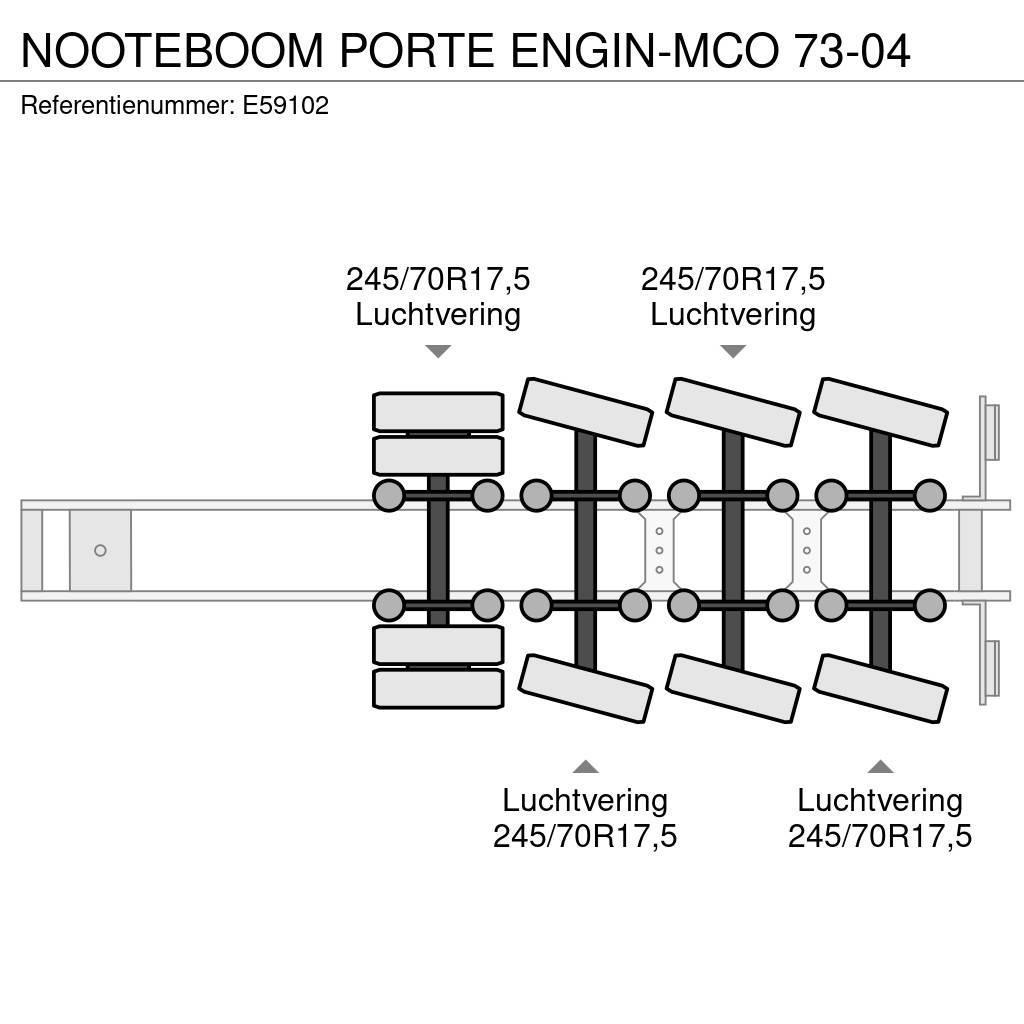 Nooteboom PORTE ENGIN-MCO 73-04 Semirremolques de góndola rebajada