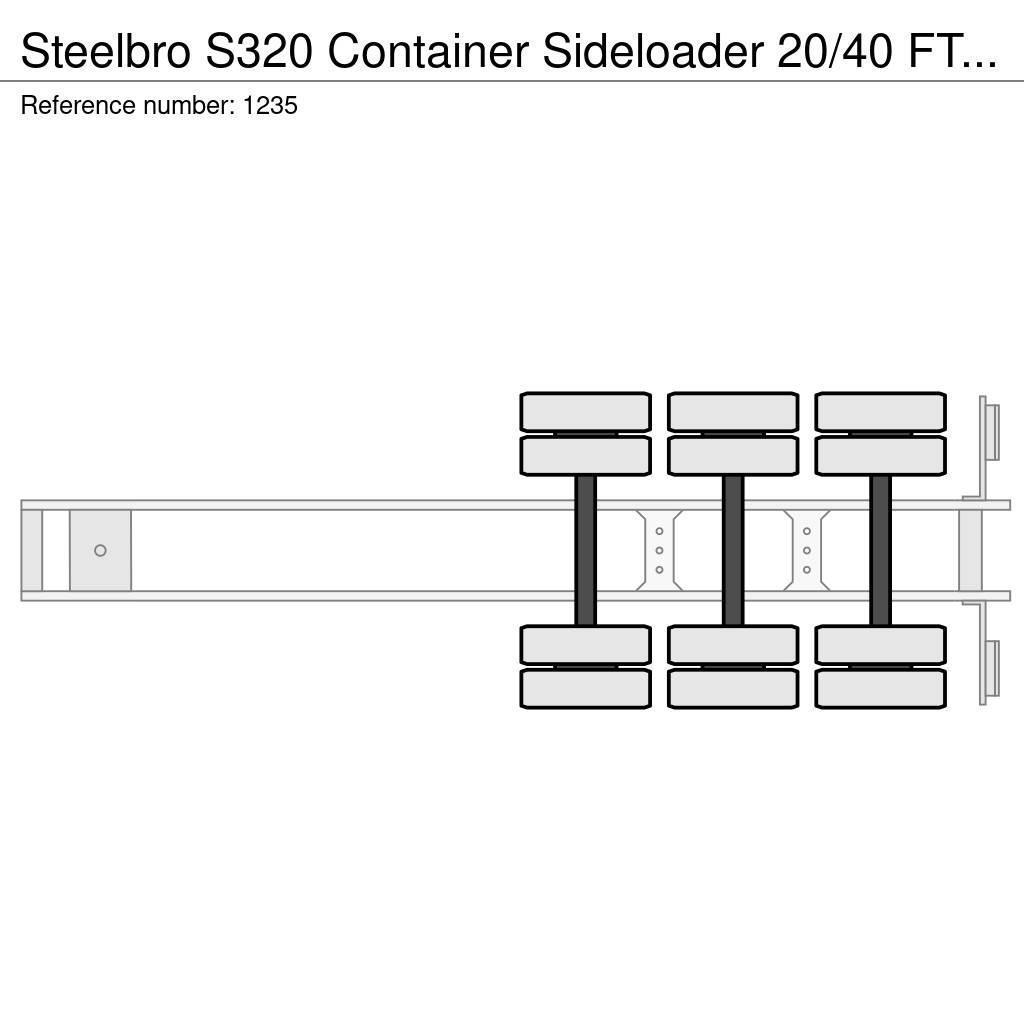 Steelbro S320 Container Sideloader 20/40 FT Remote 3 Axle 1 Semirremolques portacontenedores