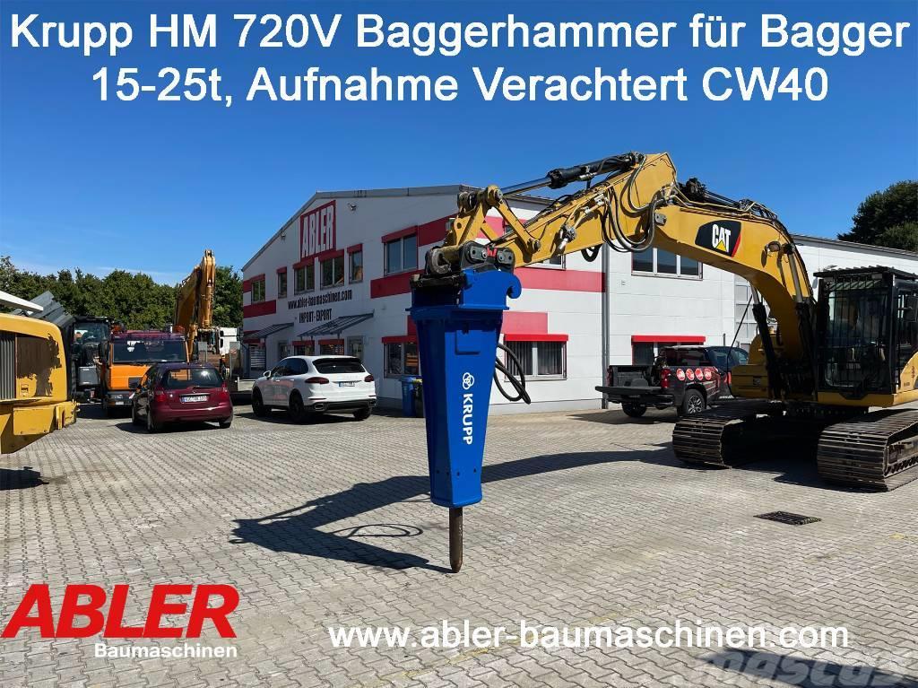 Krupp HM 720 V Abbruchhammer für Bagger 15-25t Excavadoras de demolición
