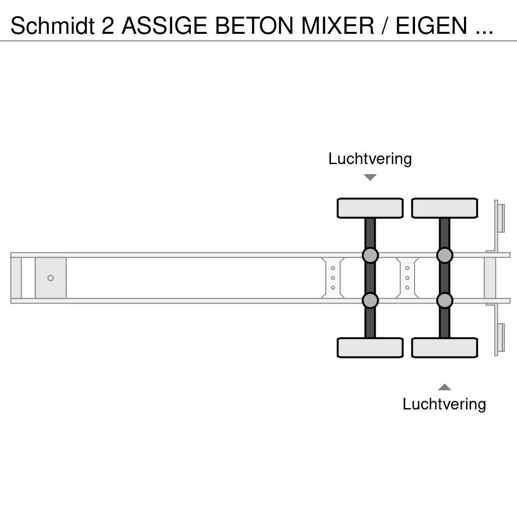 Schmidt 2 ASSIGE BETON MIXER / EIGEN MOTOR / 6 CYL DEUTZ / Otros semirremolques