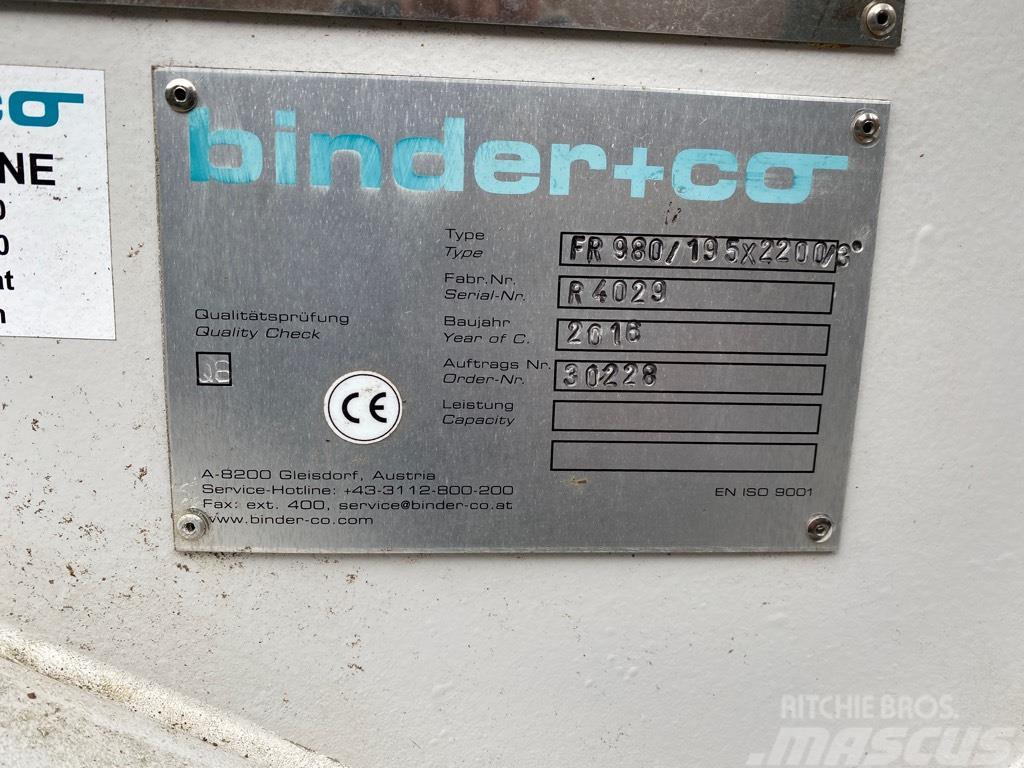  Binder FR 980/195 x 2200/3 Alimentadores