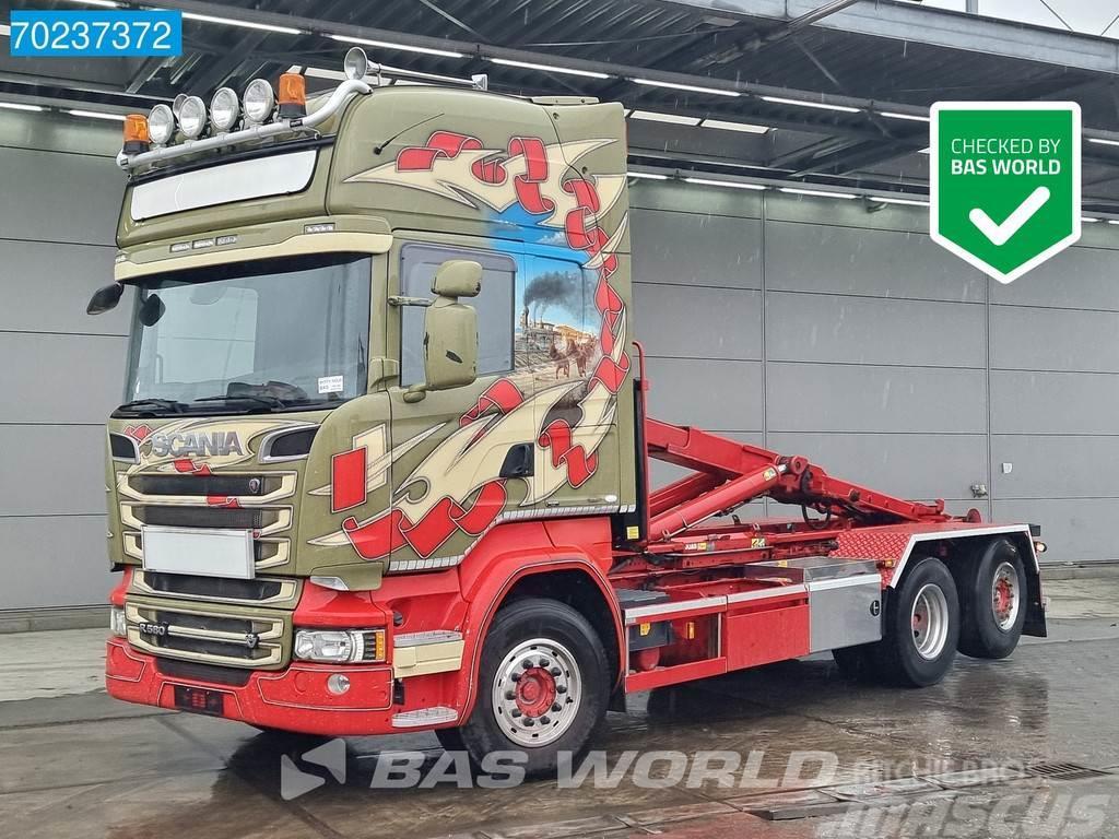 Scania R580 6X2 V8 20tons Hooklift Retarder Lift+Steering Camiones polibrazo