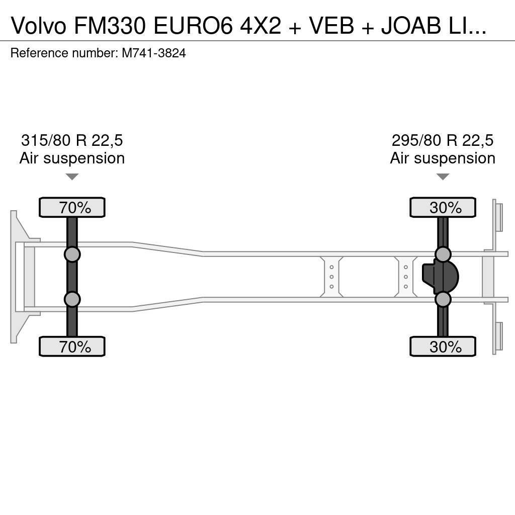 Volvo FM330 EURO6 4X2 + VEB + JOAB LIFT/EXTENDABLE + FUL Camiones portacubetas