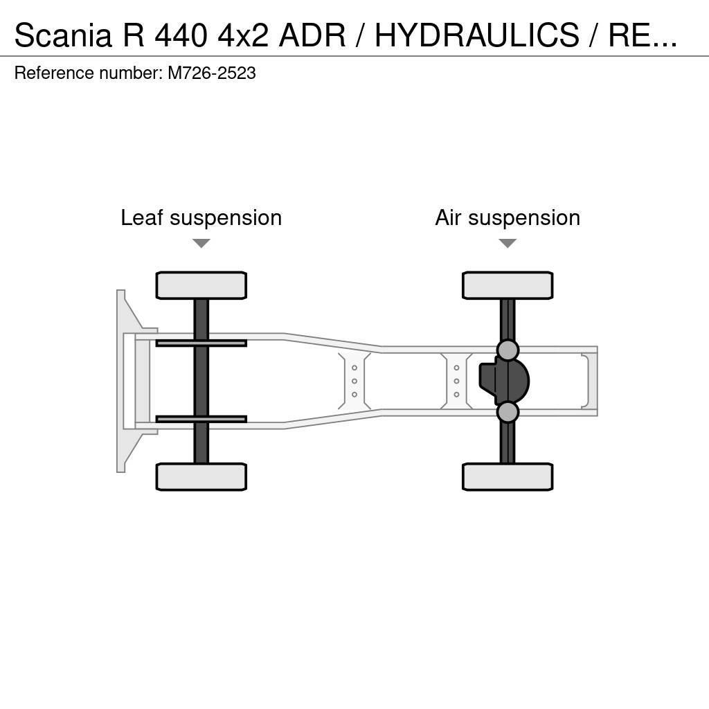 Scania R 440 4x2 ADR / HYDRAULICS / RETARDER Cabezas tractoras