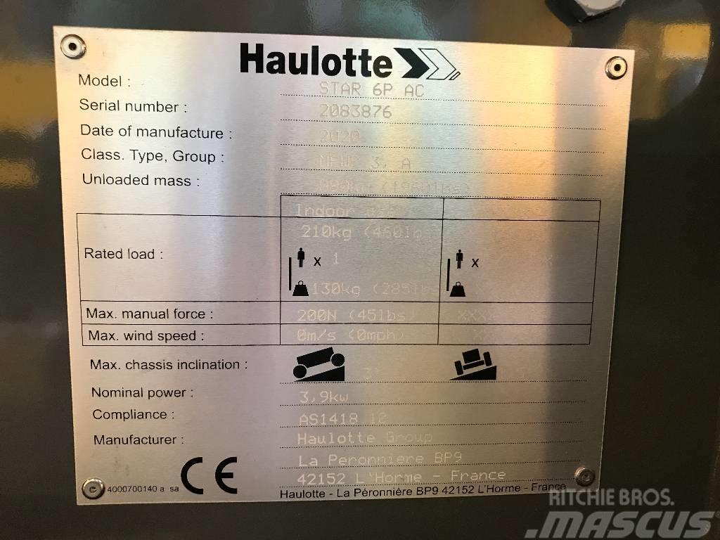 HAULOTTE STAR 6 PICKING AC Ascensores de personal y montacargas de acceso