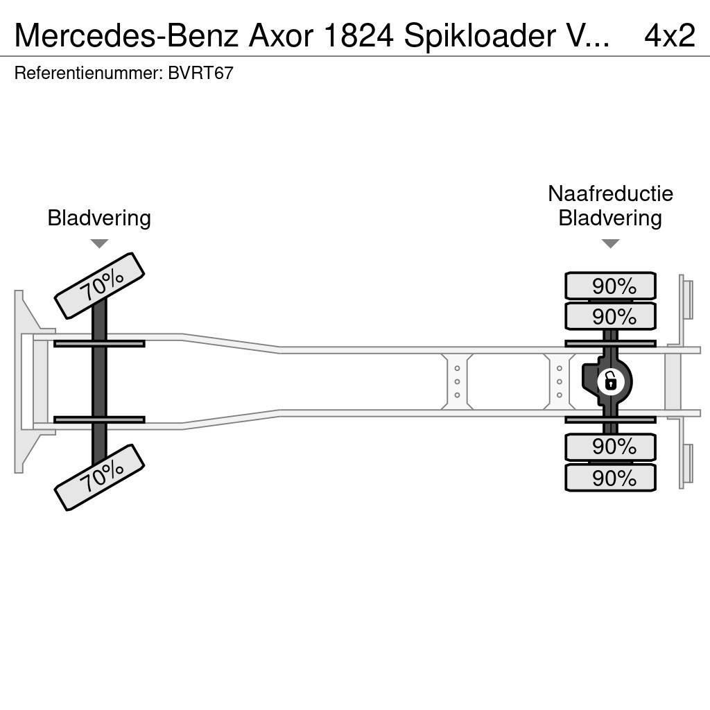 Mercedes-Benz Axor 1824 Spikloader VDL Euro5 Valid inspection 1- Camiones portacubetas