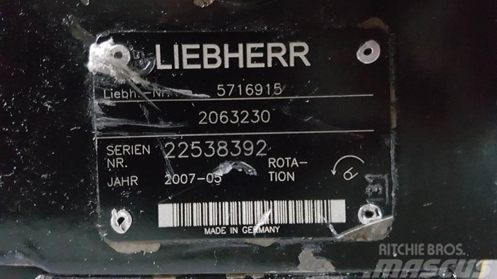 Liebherr 5716915 - L566/L574 - Drive pump/Fahrpumpe/Rijpomp Hidráulicos