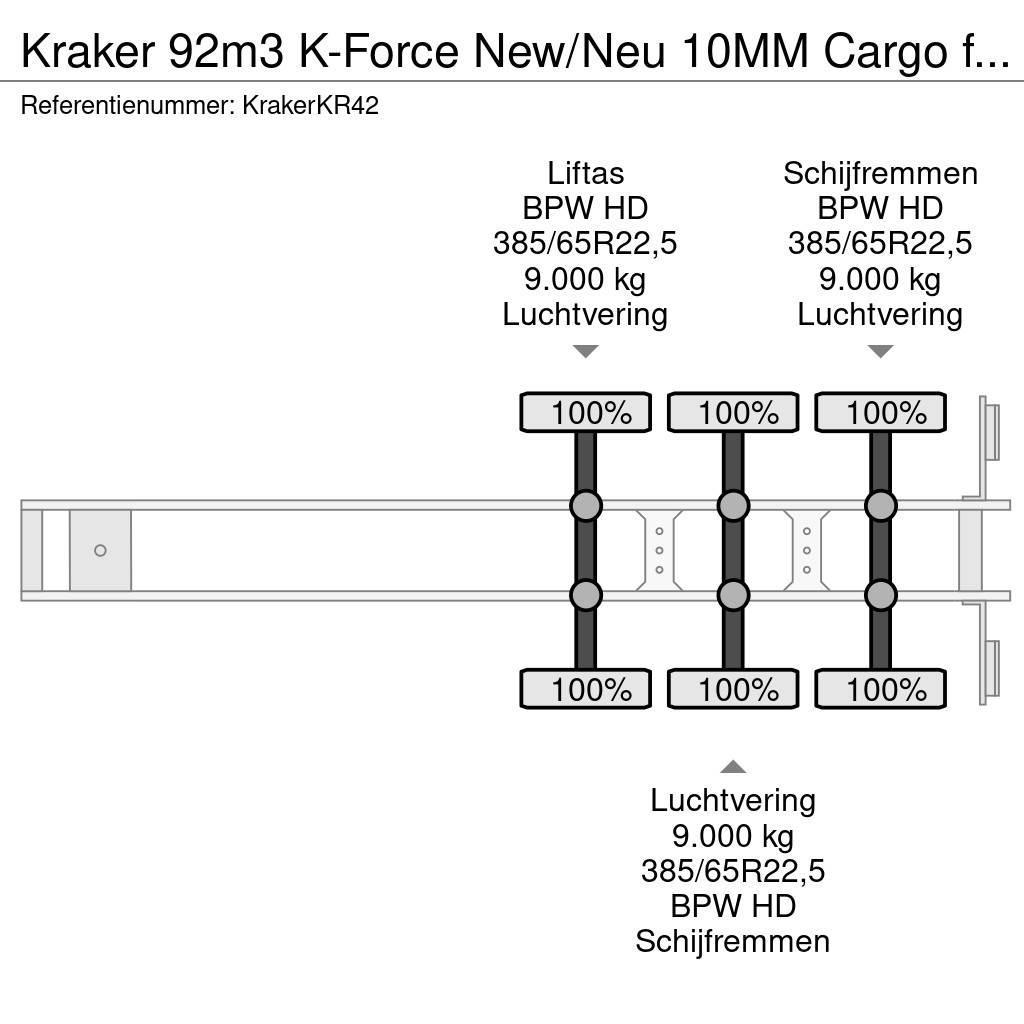Kraker 92m3 K-Force New/Neu 10MM Cargo floor Liftas Alumi Cajas de piso oscilante