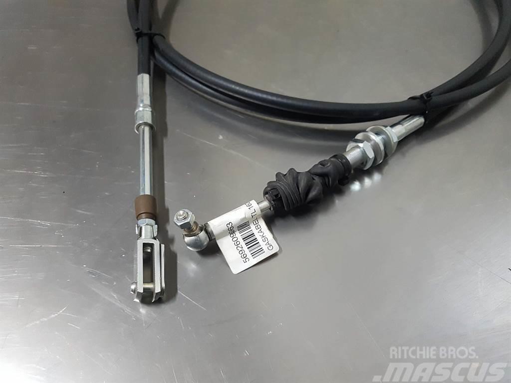 Terex TL160-5692609963-Throttle cable/Gaszug/Gaskabel Chasis y suspención