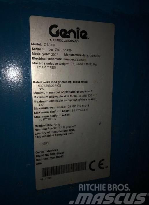 Genie Z 80/60 Plataforma de trabajo articulada