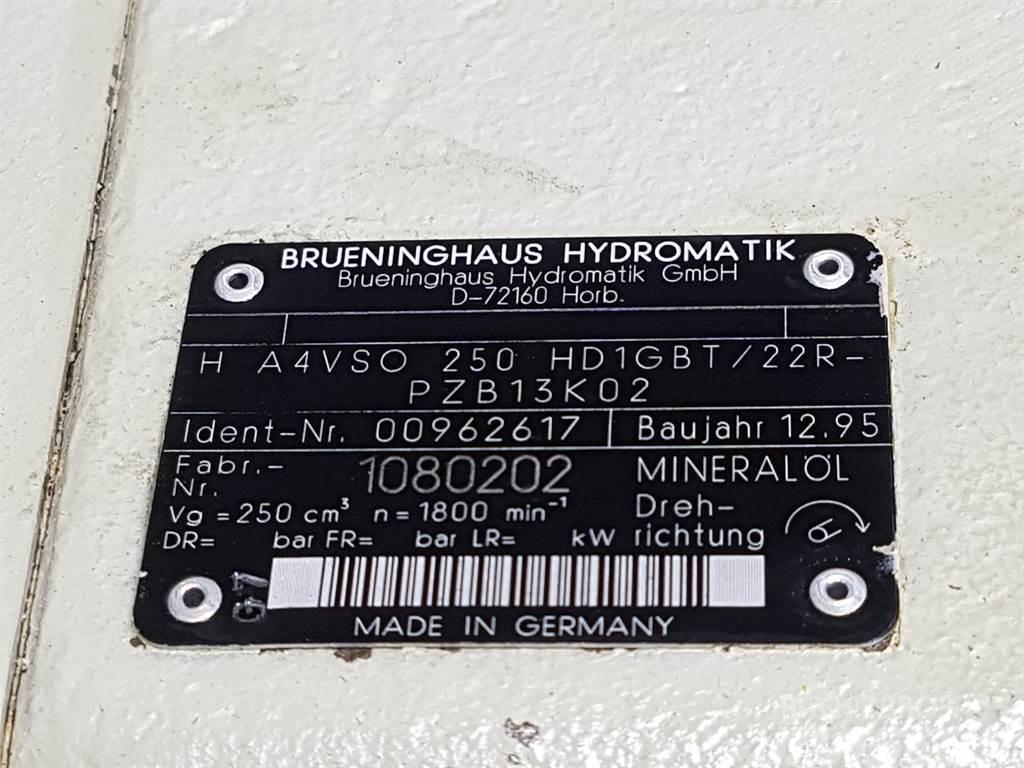 Brueninghaus Hydromatik H A4VSO250HD1GBT/22R - R910962617 - Drive pump Hidráulicos