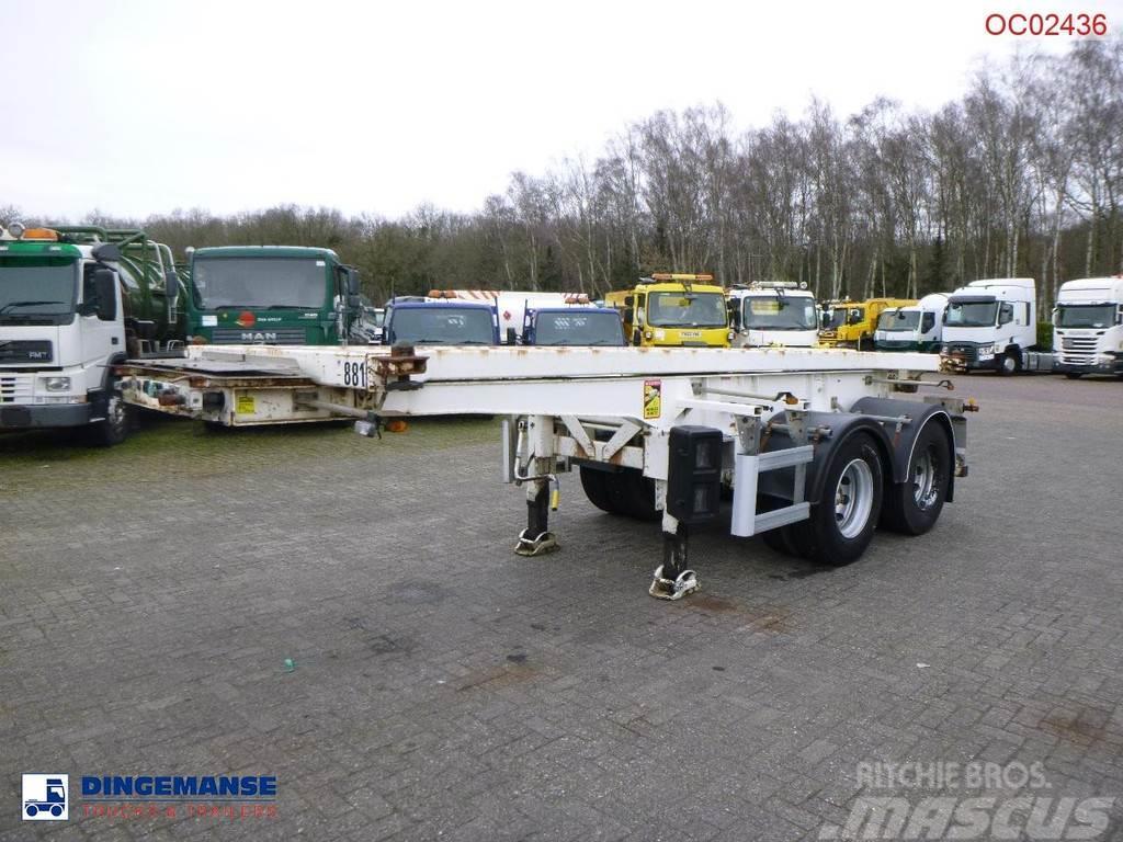 Robuste Kaiser 2-axle container chassis 20 ft. + tipping Semirremolques bañera