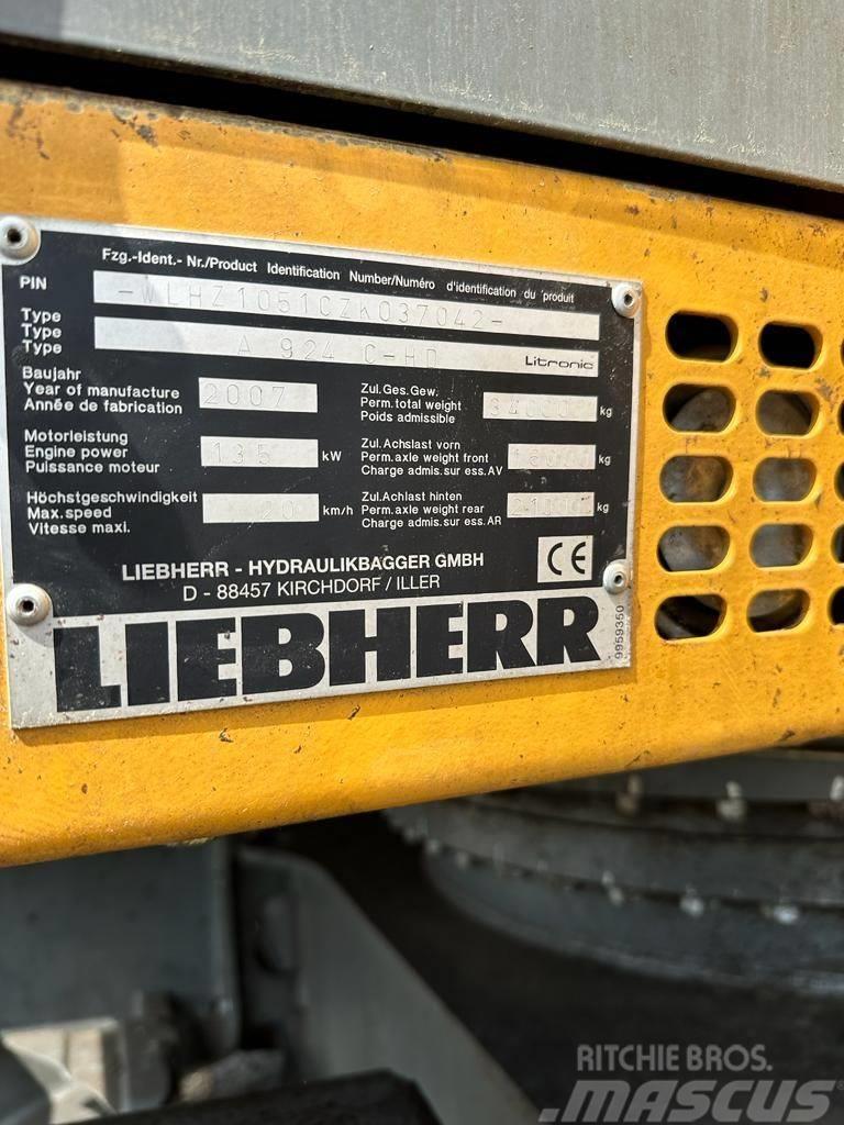 Liebherr A 924C-HD Excavadoras de ruedas